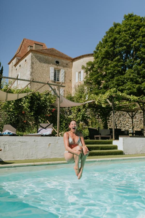 Chateau Barayre - Beautiful 12Th Century Castle With Pool And Large Garden Laussou Kültér fotó